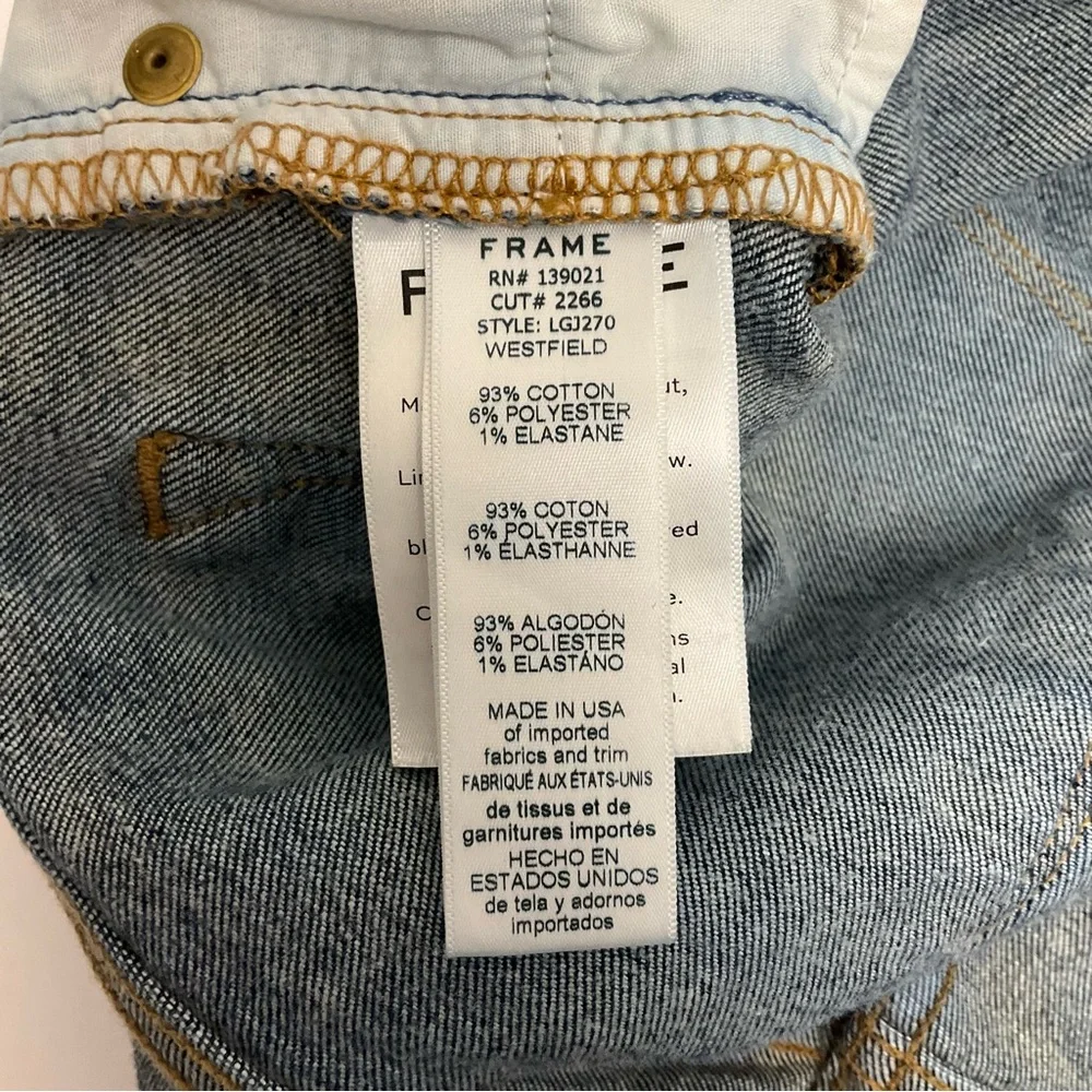 Frame Le Garcon Womens Size 26 Slouchy Dark Wash Mid Rise Boyfriend Jeans - Picture 10 of 11